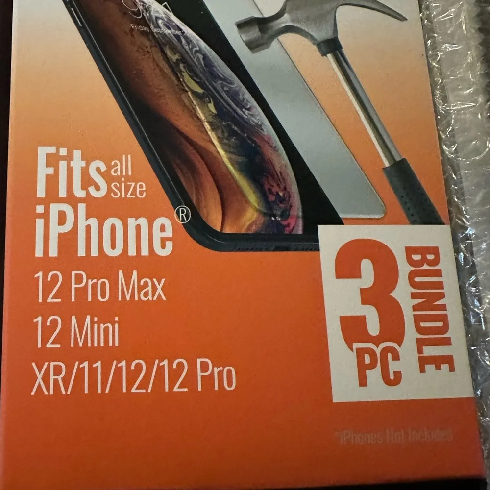 Gen Tek Screen Protector Tempered Glass Iphone Set of 3